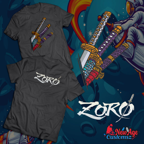 Premium Zoro Embroidered Shirt – Front & Back Design