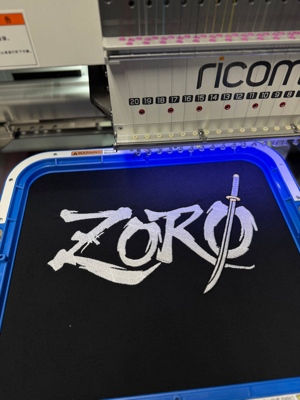Premium Zoro Embroidered Shirt – Front & Back Design