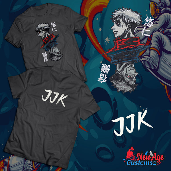 Premium JJK Embroidered Shirt – Front & Back Design