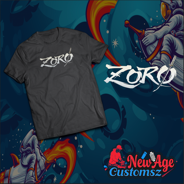 Premium Zoro Embroidered Shirt – Front Only